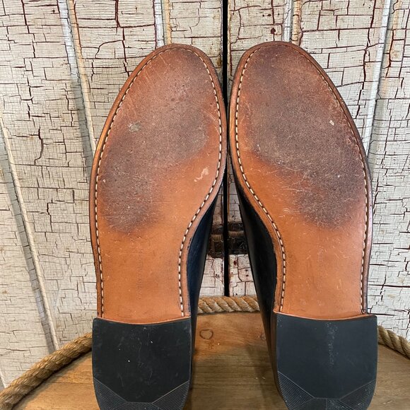 Vintage Dack's Mens Black Loafers Leather 11 - Picture 4 of 6